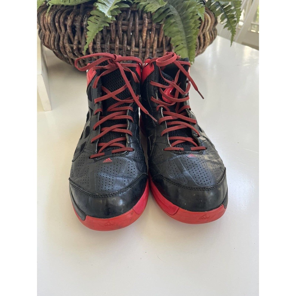 Adidas Men’s 12 Crazy Shadow Basketball Shoes Red Black White G48815 2012 EUC - Picture 2 of 12